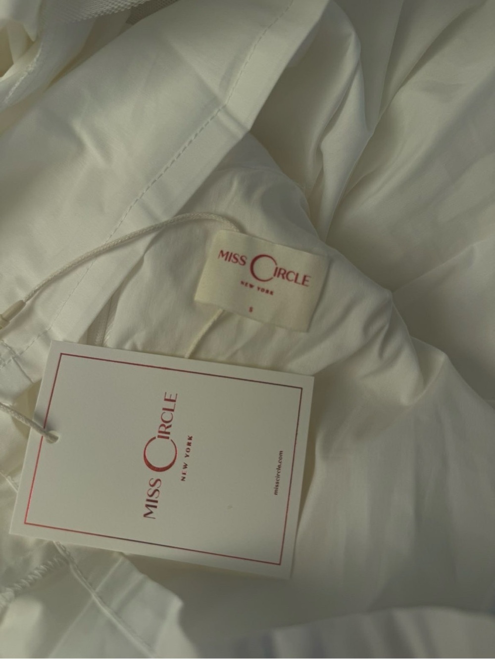 Miss Circle White Midi Dress — Elegant Women's Dress